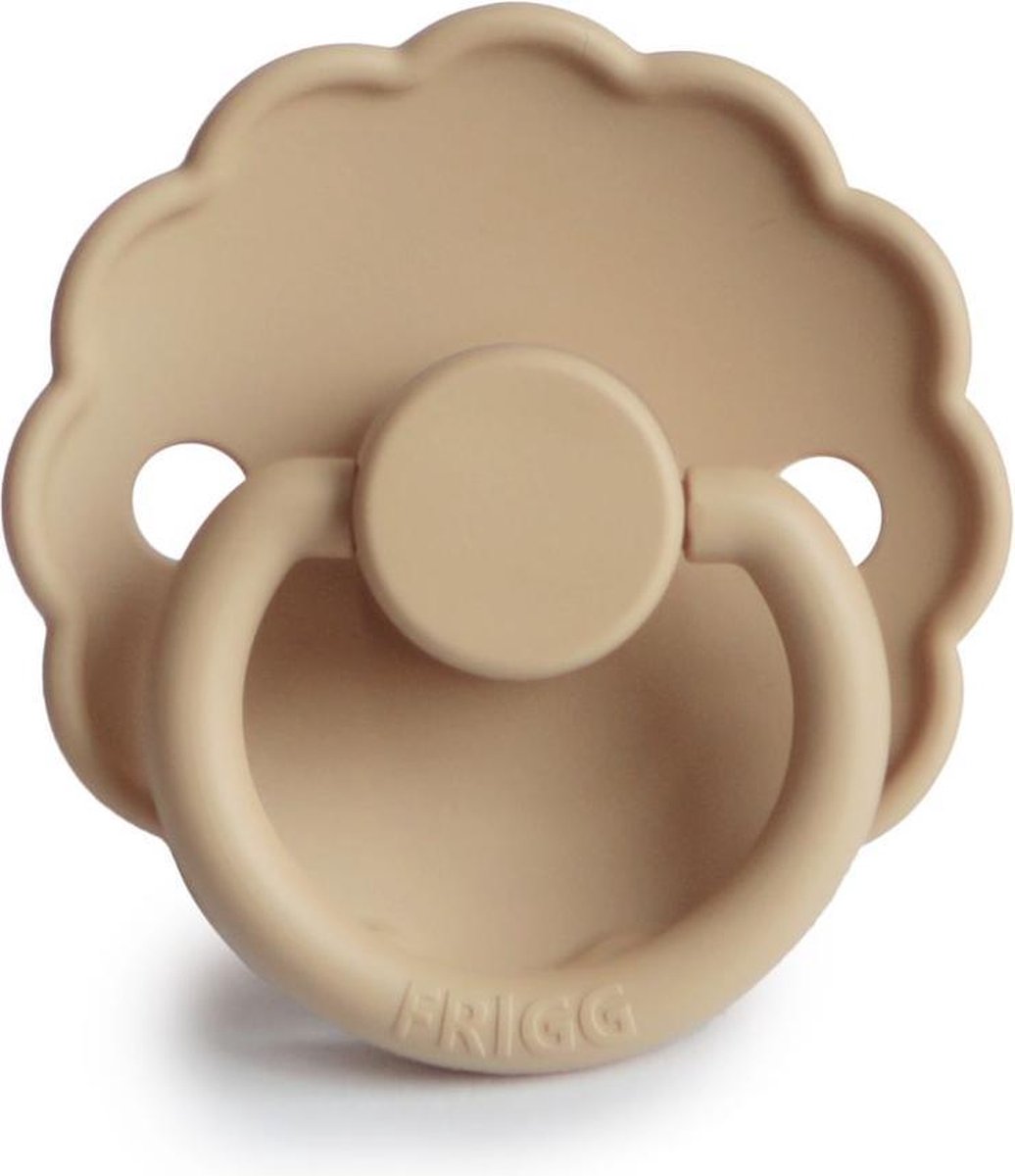 Goedkoopste Frigg fopspeen latex - Daisy -croissaint / 6-18 maanden