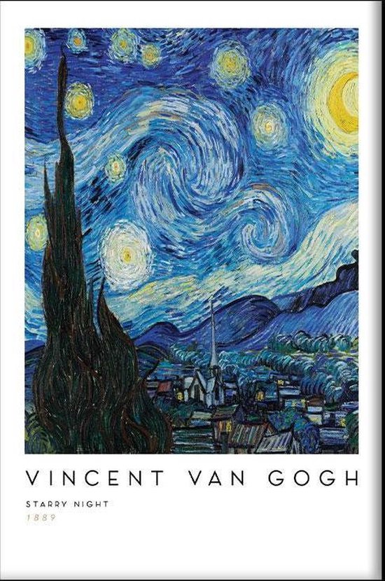 Vincent van Gogh - La nuit étoilée - Walljar - Décoration murale Art -  Poster | bol