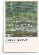 Walljar - Claude Monet - The Japanese Footbridge - Muurdecoratie - Poster