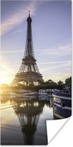 Poster Eiffeltoren - Parijs - Water - 20x40 cm