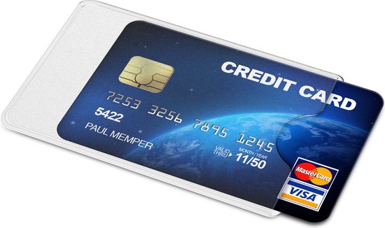 Porte carte credit et Pièce Identité Protection Cartes Bleue
