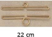 Ornament groeimeter - schellenkoord 22 cm - Permin