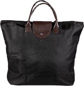 Nouka Shopper Opvouwbaar 13 X 15 Cm Imitatieleer Zwart/bruin
