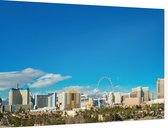 De uitgestrekte city skyline van Las Vegas in Nevada - Foto op Dibond - 90 x 60 cm