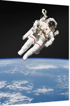 Bruce McCandless first spacewalk (ruimtevaart) - Foto op Dibond - 60 x 80 cm