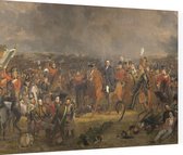 De slag bij Waterloo, Jan Willem Pieneman - Foto op Dibond - 80 x 60 cm