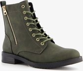 Blue Box dames veterboots - Groen - Maat 42