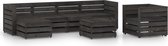 vidaXL 7-delige Loungeset grijs geïmpregneerd grenenhout