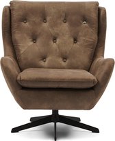 Riviera Maison Fauteuil Met Armleuning Draaibaar - The Statesman Armchair  - Bruin