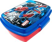 Marvel Broodtrommel Spiderman Junior 17 X 14 Cm Blauw/rood