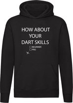 Dart Skills | Unisex | Trui | Sweater | Hoodie | Capuchon | Zwart | Beginner | Pro | Kampioen | Techniek | Bar | Kroeg