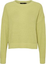 Vero Moda Trui Vmsadie Ls O-neck Blouse Bf 10253096 Green Banana Dames Maat - XL