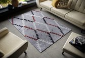 Hoogpolig vloerkleed Lark - grijs 160x230 cm