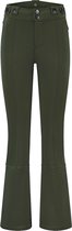 Nikkie Sportswear Logo dames soft shell broek donkergroen
