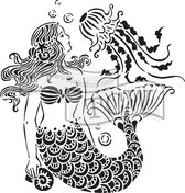 Hobbysjabloon - Template 6x6" 15x15cm mermaid dreams