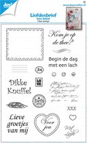 Joy!Crafts Clear stempel - Liefdesbrieven