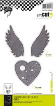 Carabelle Studio -cutting die heart with wings
