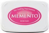 ME-400 Memento inkt rood roze rose bud groot inktkussen stempelkussen sneldrogend