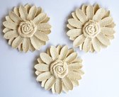Creative elements canvas deco sun flowers x3