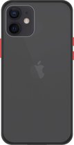 Geschikt voor: iPhone 12 Back Cover - Zwart/Transparant