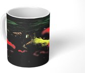 Mok - Toscane - klaprozen - Italië - 350 ML - Beker