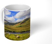 Mok - Groen - Gras - Schapen - 350 ML - Beker
