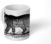 Mok - een poema in het zwart-wit - 350 ML - Beker