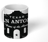 Mok - tekening van San Antonio in het zwart-wit - 350 ML - Beker