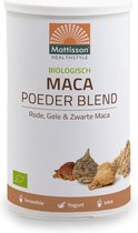 Mattisson - Biologische Maca Poeder Blend - Rode, Gele & Zwarte Maca - 300 Gram