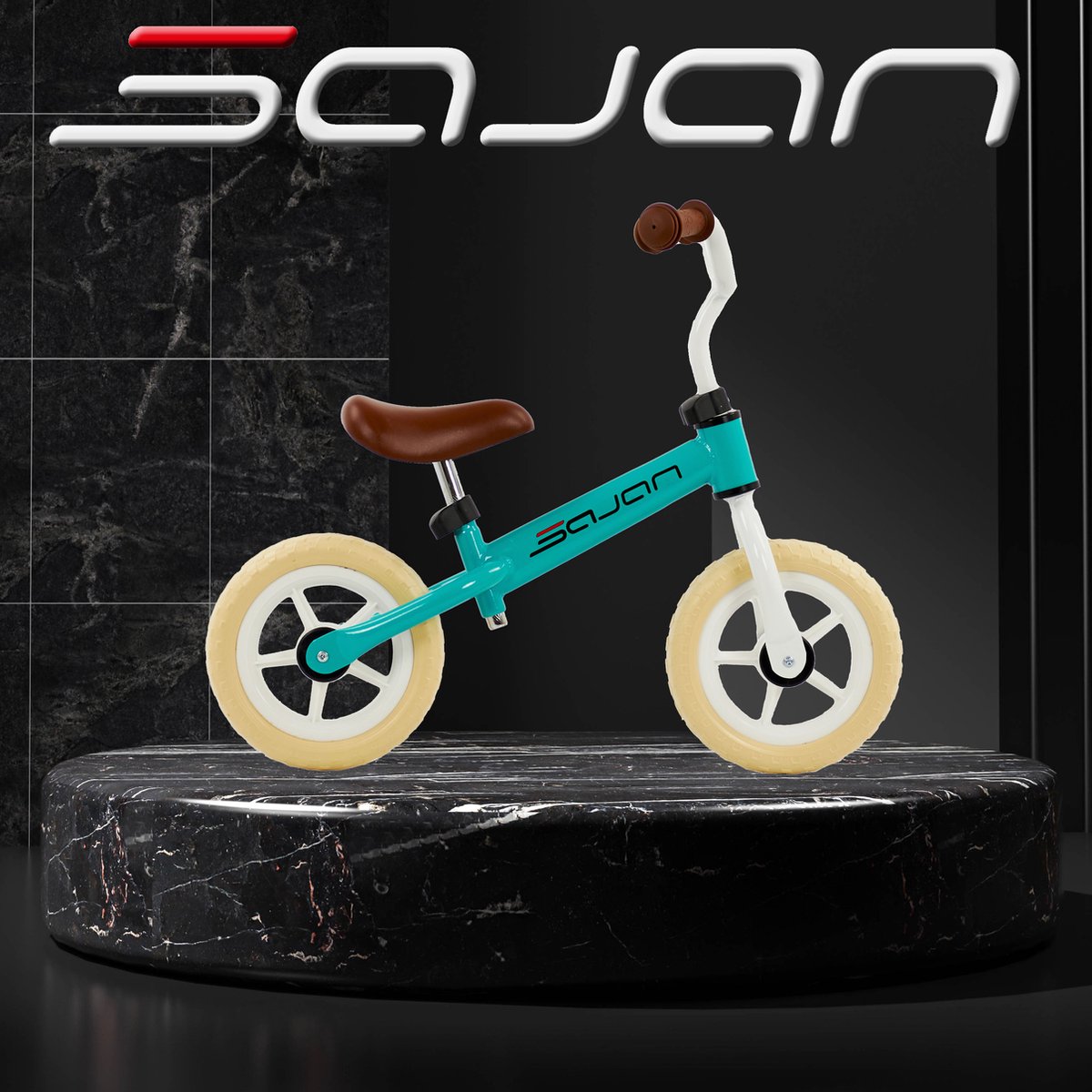 Sajan Loopfiets - Turquoise — afbeelding 3
