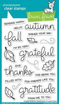 Scripty Autumn Sentiments Clear Stamps (LF2662)