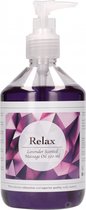 Relax - Lavender Scented Massage Oil - 500 ml - Massage Oils