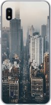 Geschikt voor Samsung Galaxy A10 hoesje - Skyline van New York - Siliconen Telefoonhoesje