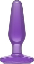 Crystal Jellies - Medium Butt Plug Purple - Butt Plugs & Anal Dildos