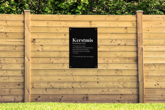 Posters de jardin Noël - Pull de Noël - Zwart - Wit - 60x90 cm