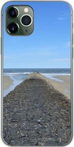 Geschikt voor iPhone 11 Pro hoesje - Noordzee - Strand - Water - Siliconen Telefoonhoesje