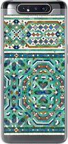 Geschikt voor Samsung Galaxy A80 hoesje - Een traditionele Marokkaanse mozaïekdecoratie - Siliconen Telefoonhoesje