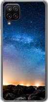 Geschikt voor Samsung Galaxy A12 hoesje - Sterrenstelsel - Heelal - Zon - Jongens - Meisjes - Kinderen - Siliconen Telefoonhoesje