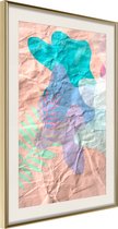 Poster Colourful Camouflage (Peach) 20x30