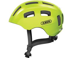 ABUS fietshelm Youn-I 2.0 - met licht voor kinderen, tieners en jongvolwassenen - voor meisjes en jongens - geel, maat S