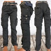 Stoere grijze jongensbroek met zakken -s&C-134/140-Spijkerbroeken en broeken