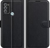 Cazy Motorola Moto G60s Hoesje - Portemonnee Book Case - TPU Kunstleer - Zwart