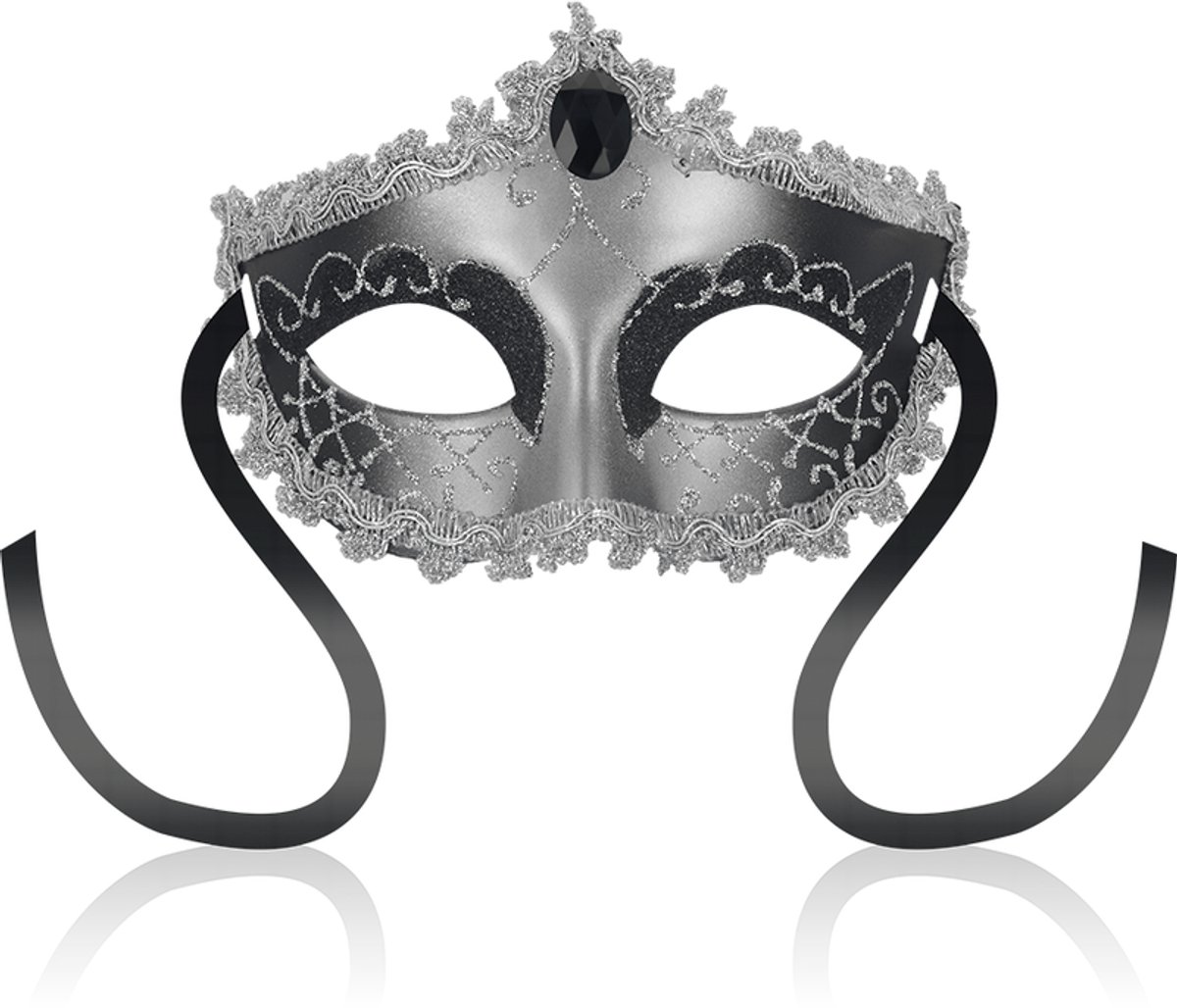 OHMAMA MASKS | Ohmama Masks Black Diamond Eyemask - Grey | BDSM | Unisex | Fetish Mask | Bondage | Mask