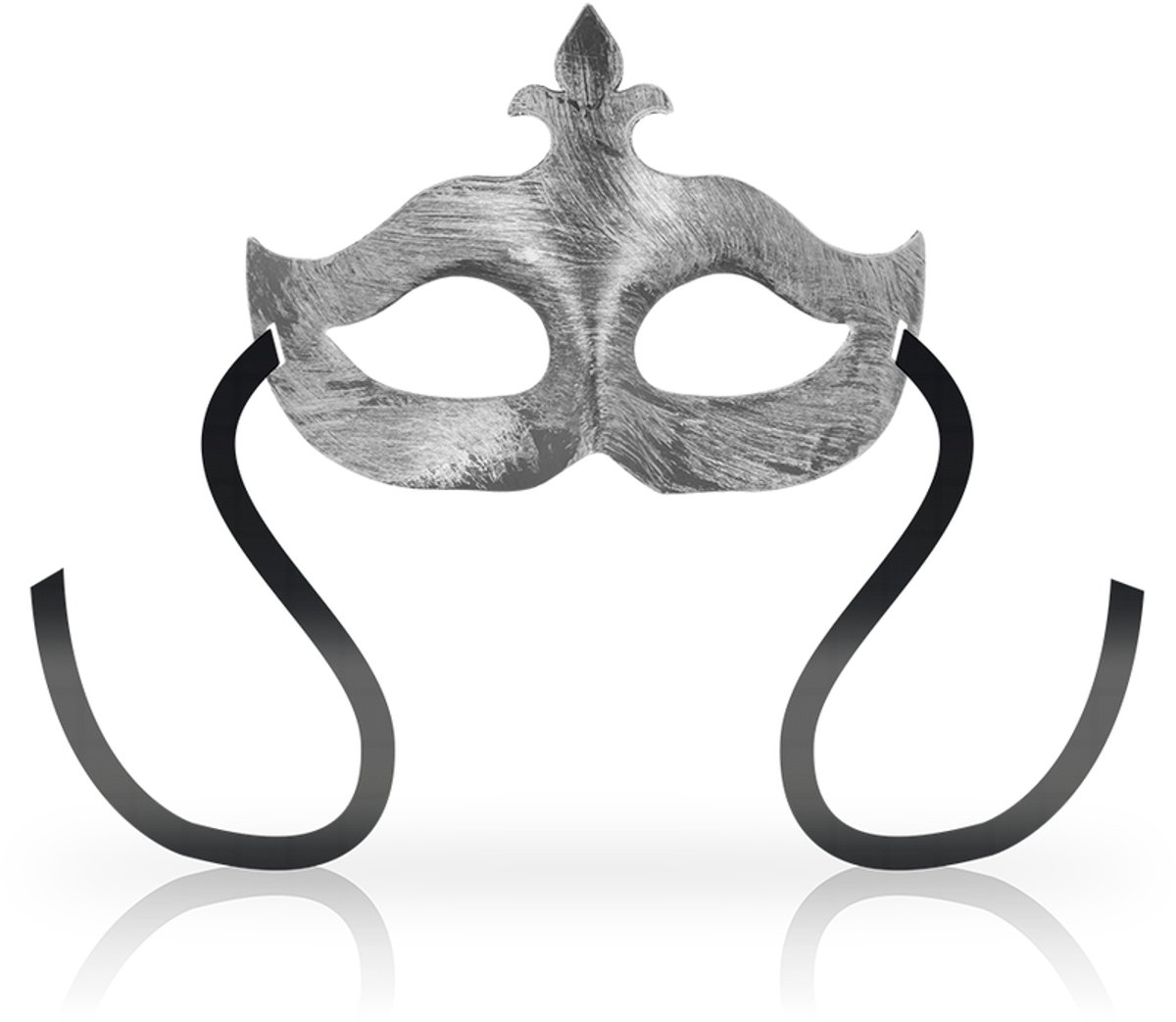 OHMAMA MASKS | Ohmama Masks Fleur De Lis Eyemask - Silver | BDSM | Fetish Mask
