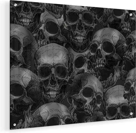 Peinture sur verre Artaza - Crânes - Crânes - Crânes - 50x40 - Peinture sur plexiglas - Photo sur Glas