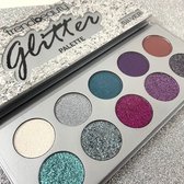 Trendbeauty Eyeshadow Glitter Palette 10 Shades - Silver - TB10G-B - 10 kleuren - 13 g - Oogschaduw Palette