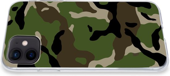 Coque iPhone 12 - Motif camouflage Militaire - Siliconen