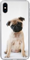 Geschikt voor iPhone Xs hoesje - Hond - Huisdieren - Portret - Siliconen Telefoonhoesje