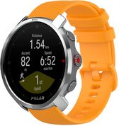 Siliconen Smartwatch bandje - Geschikt voor  Polar Grit X siliconen bandje - oranje - Strap-it Horlogeband / Polsband / Armband