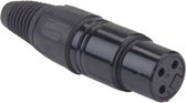 DAP Audio DAP N-CON 3-polige XLR female connector, Zwart, zwarte eindkap Home entertainment - Accessoires